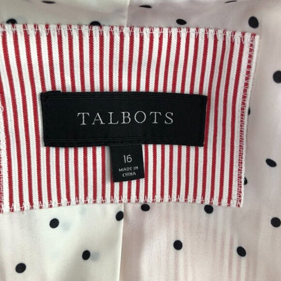 Talbots Corsage Striped Cotton Blazer - Office Siren Corp Core - Picture 4 of 11